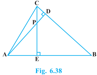 Triangles Exercise 6.3 Question No. 7