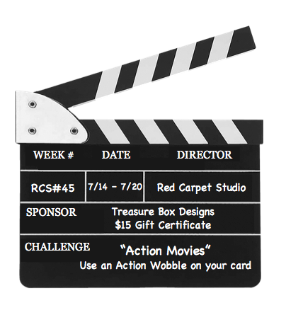 Filming Action Card erica rose creates: Lights, Camera, ACTION!
