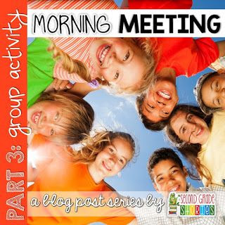 Great ideas and activities for group activities for morning meetings