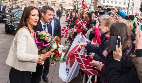 Crown Princess Mary and her husband Prince Frederik, are on a working visit to Germany entitled 'Danish Living' until 21 May 2015