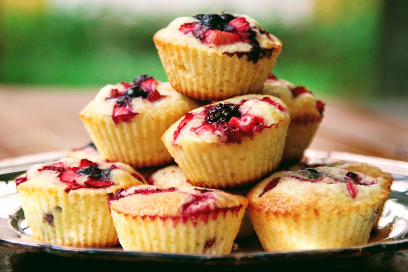 Toi en la Cocina Receta Muffins de Frutos Rojos