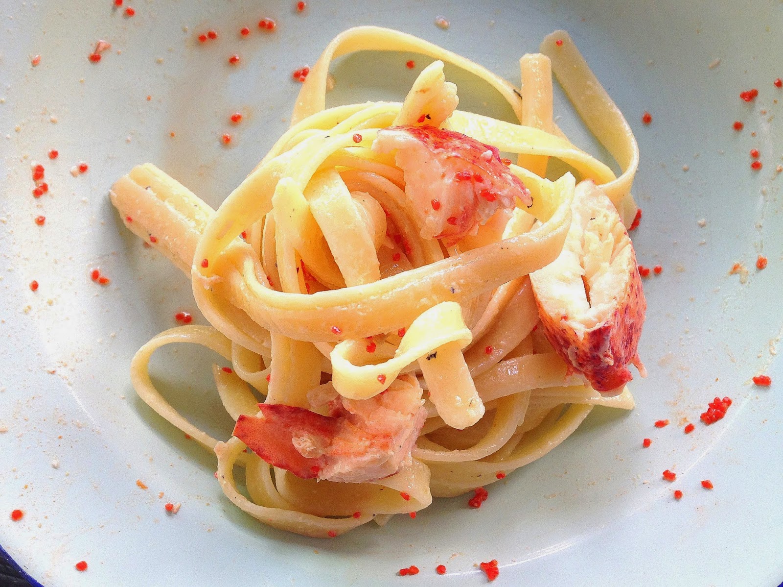 Some Like it Haute Cold lobster linguine with truffle oil some like