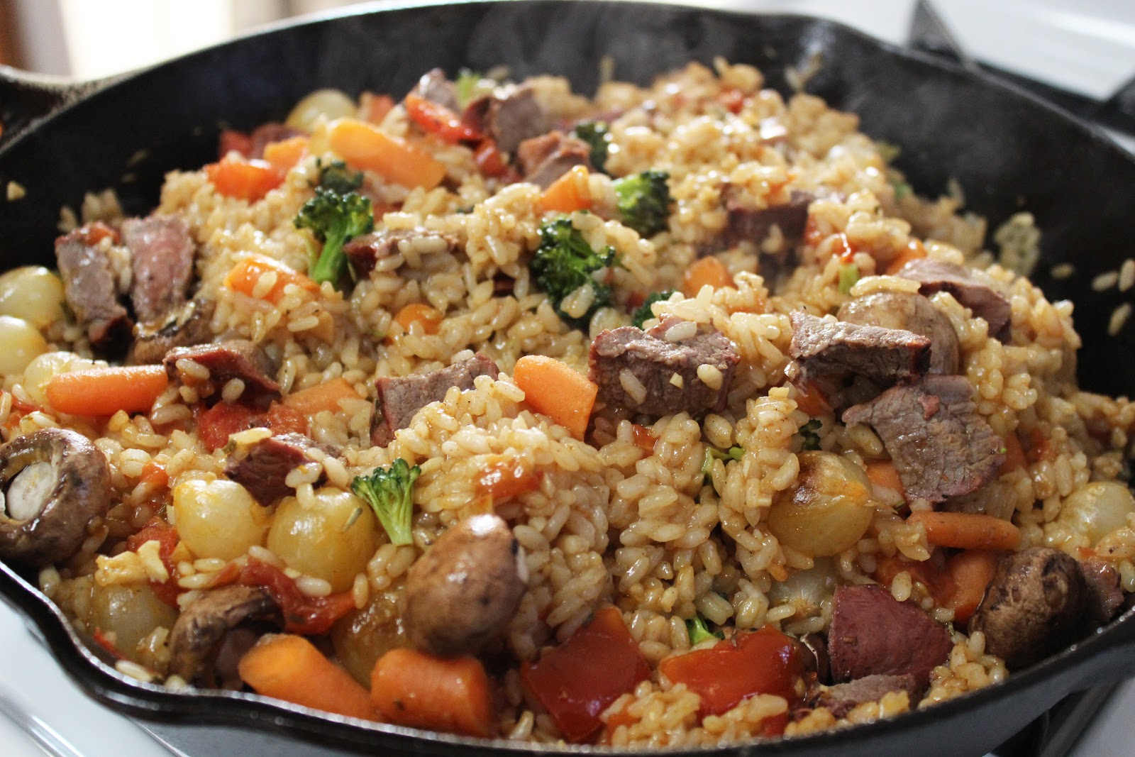 Venison with Rice and Garam Masala