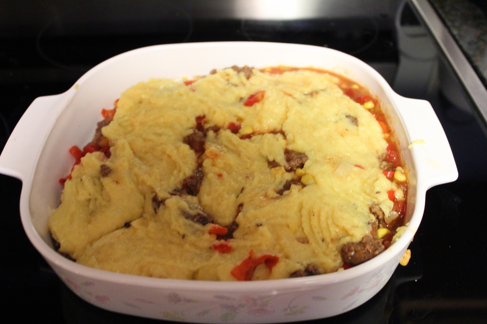 Ever Ready Beef Tamale Casserole with Cornbread Topping