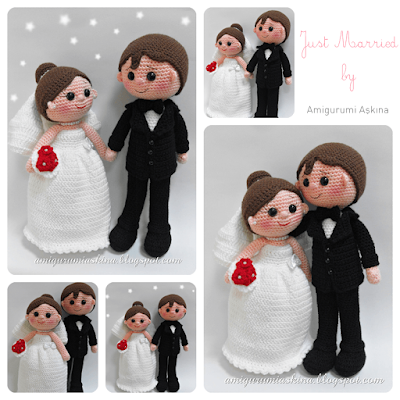 pareja de novios en amigurumi Gelindamat2