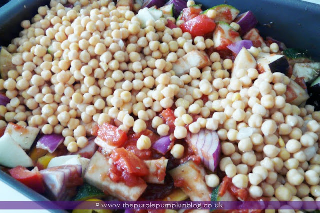 Moroccan Vegetable & Chickpea Tagine at The Purple Pumpkin Blog