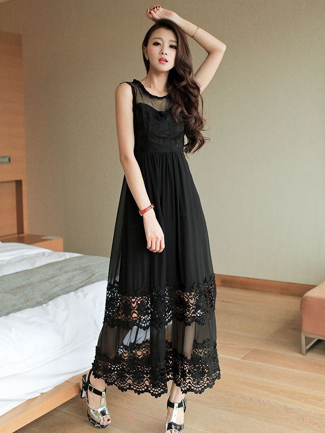 new model long gown