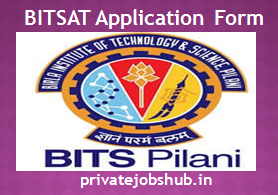 BITSAT Application Form BITSAT Application Form