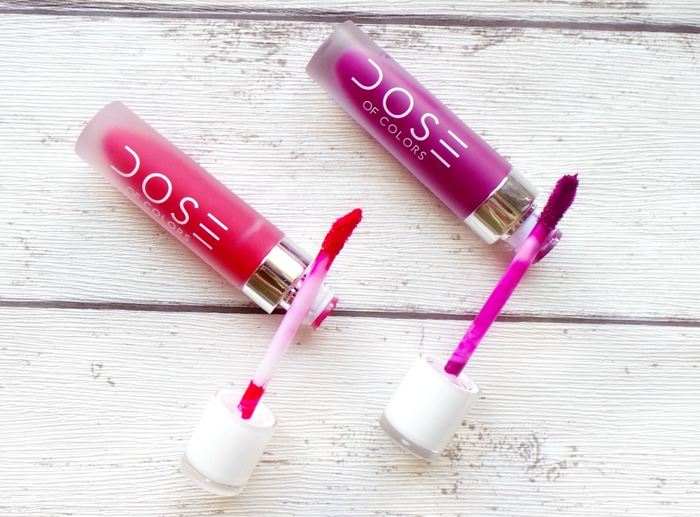 Dose of Colours matte liquid lipsticks