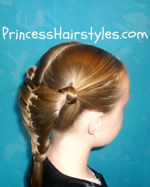 Mermaid Fin Braid And Updo Hairstyle Hairstyles For Girls