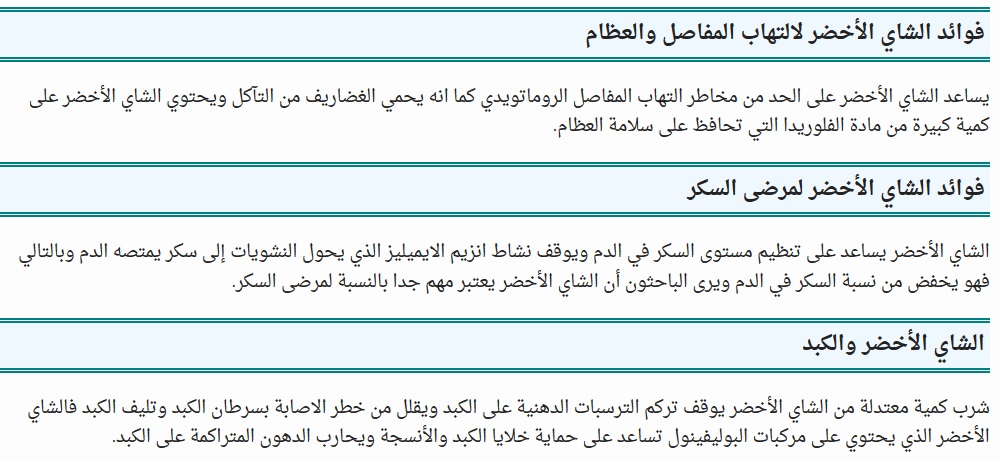 الشاي الأخضر الشاي الأخضر