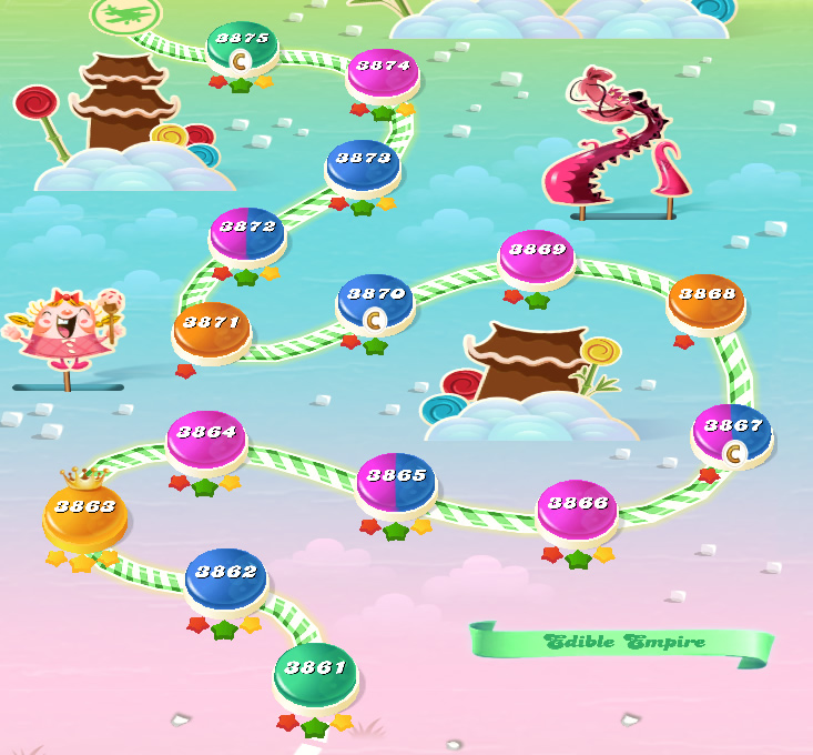 Candy Crush Saga level 3861-3875 Candy Crush Saga level 3861-3875