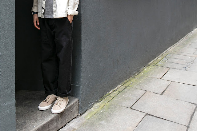 matthew pike of buckets and spades wears jigsaw raw state collection ss17