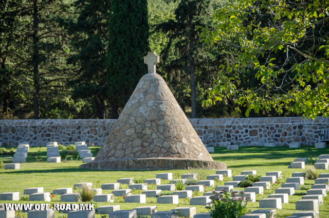 Dojran military WW1 cemetery near village Doirani, Greece