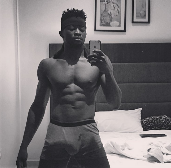 Singer Selebobo puts his eggplant on display in throwback photo