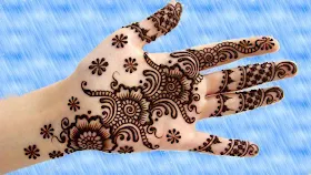 simple mehndi design for hands