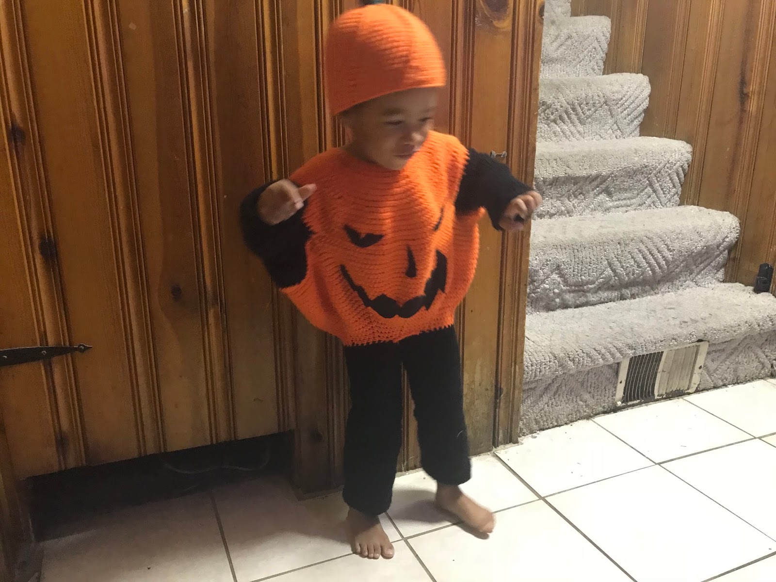 Big Twist YarnOrange and Black