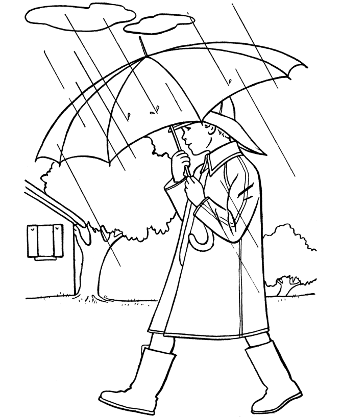 umbrella coloring pages for kids - photo #38