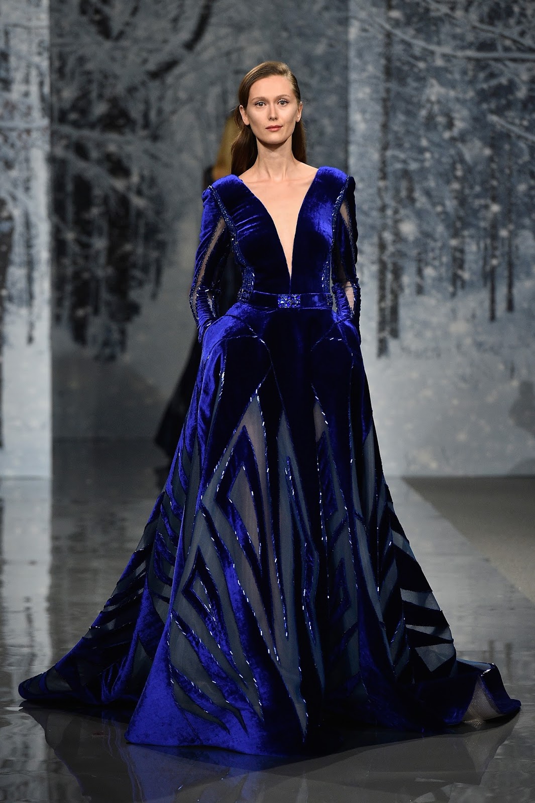 ZIAD NAKAD - Paris Fashion Week Fall-Winter 2017-2018 “THE SNOW CRYSTAL FOREST” during Paris Haute Couture Fashion Week