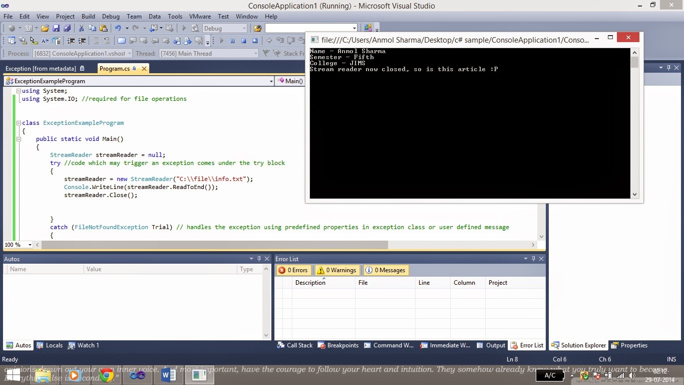 Exception Handling Basics in C 46GeeksLab