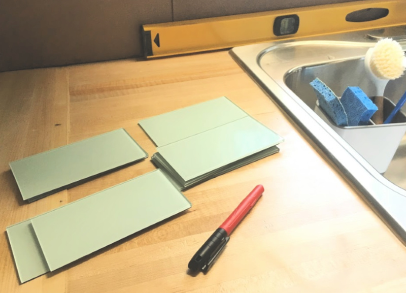 Real Girl's Realm Tips on Installing Peel and Stick Glass Tile