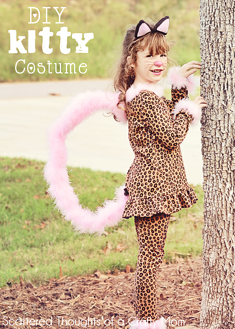 MEOW! Easy DIY Kitty Cat Costume | Scattered Thoughts of a Crafty Mom