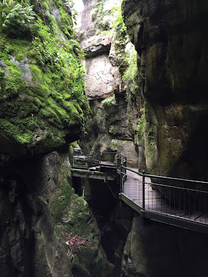 L’Orrido di Bellano – basically a gorge with a waterfall that is used to generate power today but has a long history of use in the silk and cotton factories in Bellano