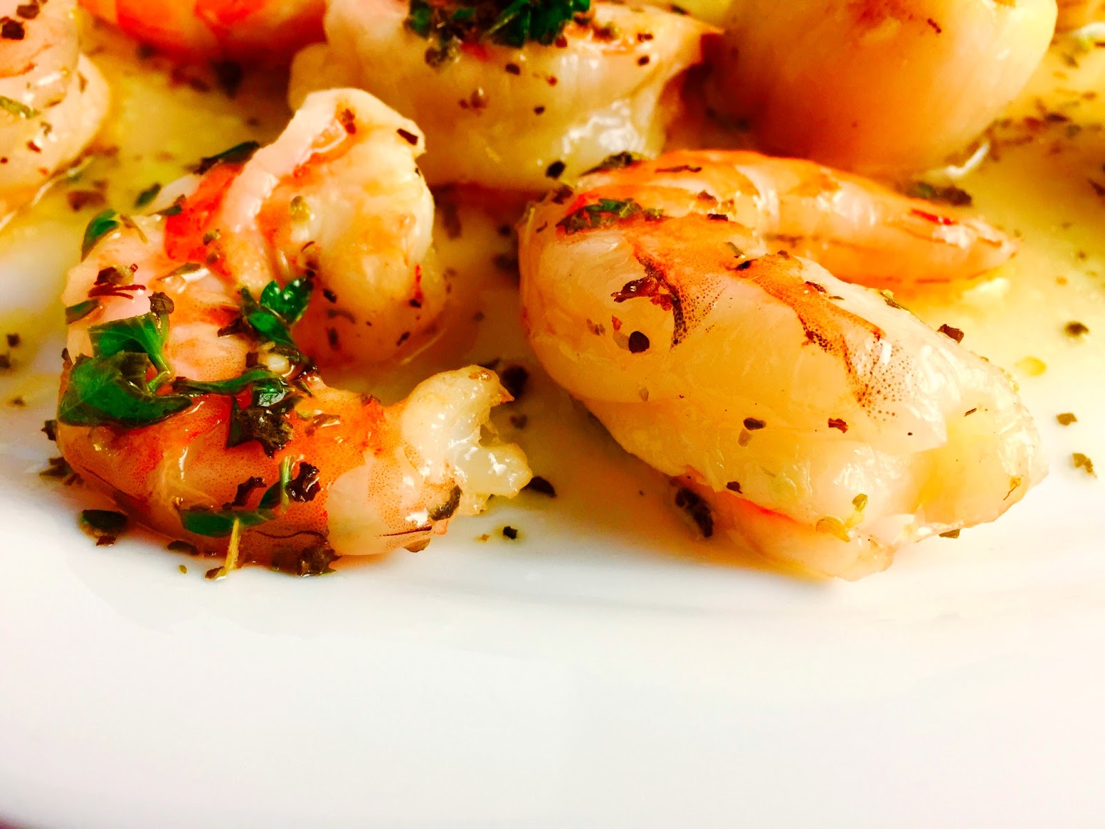 Slice of Southern Lemon Herb Grilled Shrimp and Scallops