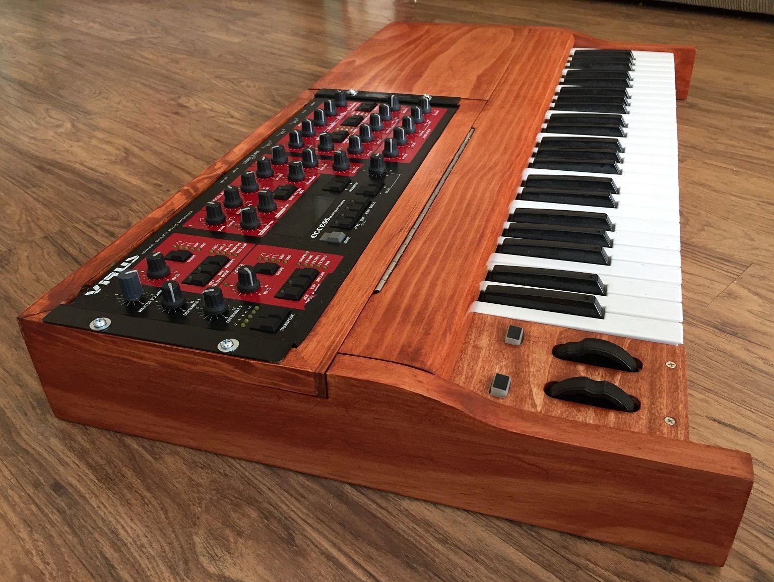 MATRIXSYNTH Custom Wood Rack Synth Walnut Keyboard Enclosures