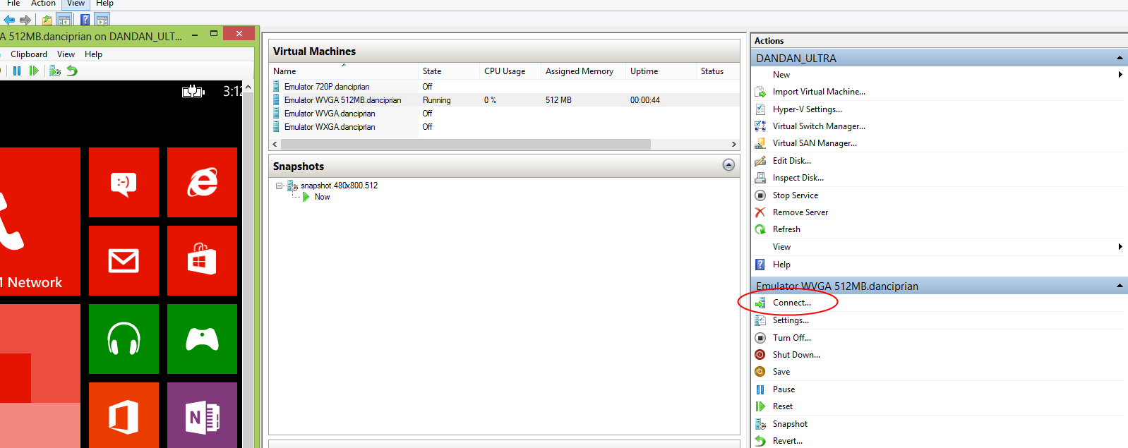 Mobile Development Saving the Windows Phone 8 Emulator State