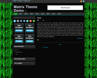 Matrix Blogger Template