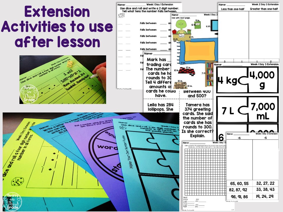 Thrifty in Third Grade: 3rd Grade Guided Math