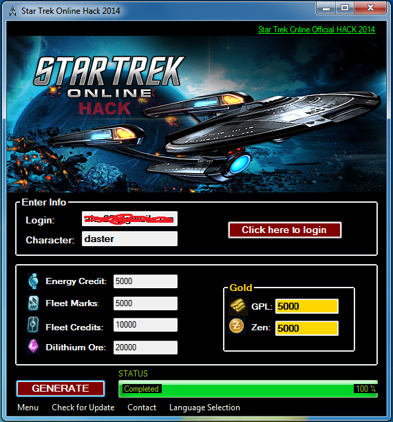 Hack Star Trek Online Cheat Engine