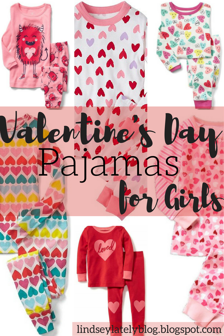Lindsey Lately Valentine's Day Pajamas for Girls