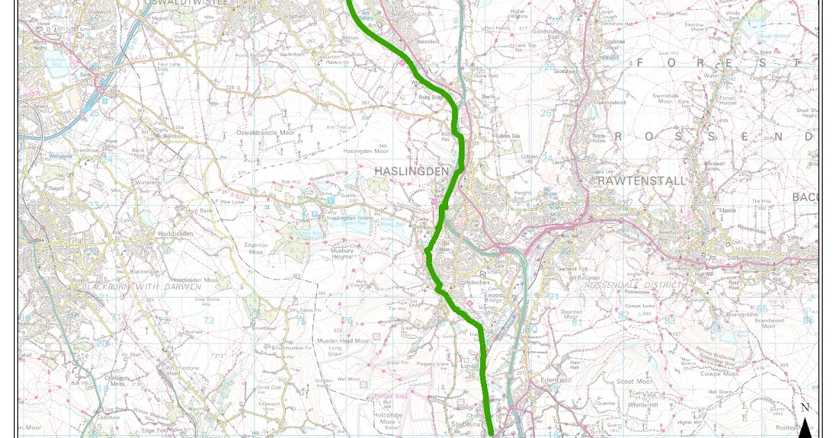 Cycle Route 6 Map Hyndburn Labour Group: Barnfield: Map Of The Proposed National Cycle Route