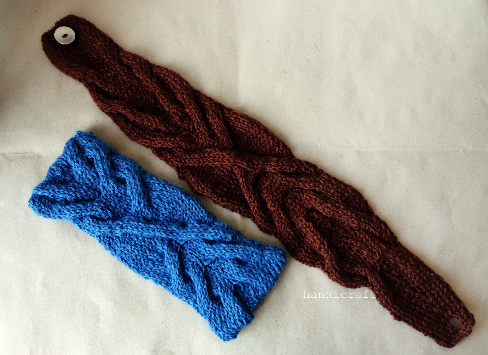 hannicraft: The Pretty Cables Headband {knitting pattern}