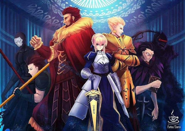 6. Fate/Zero انميات تشبه الهجوم على العمالقة