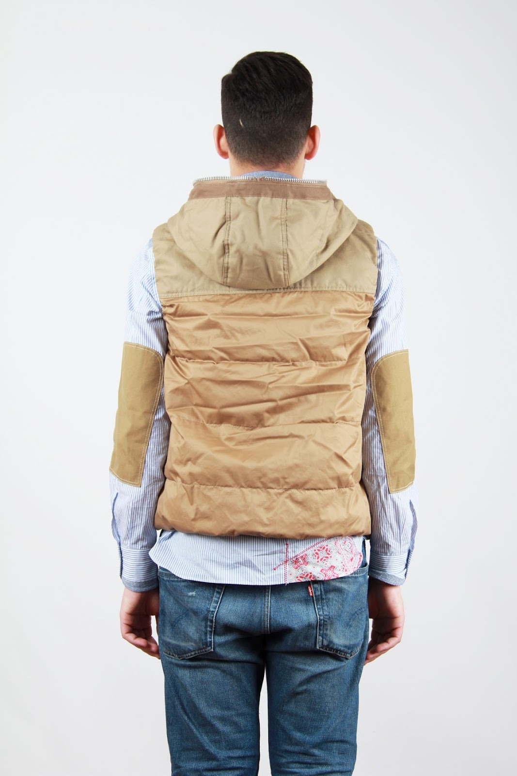 WEAR DIFFERENT JUNYA WATANABE MAN x DUVETICA Men's Down Vest Beige