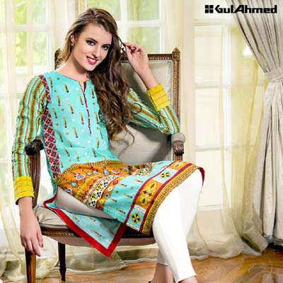 gul ahmed kurti style