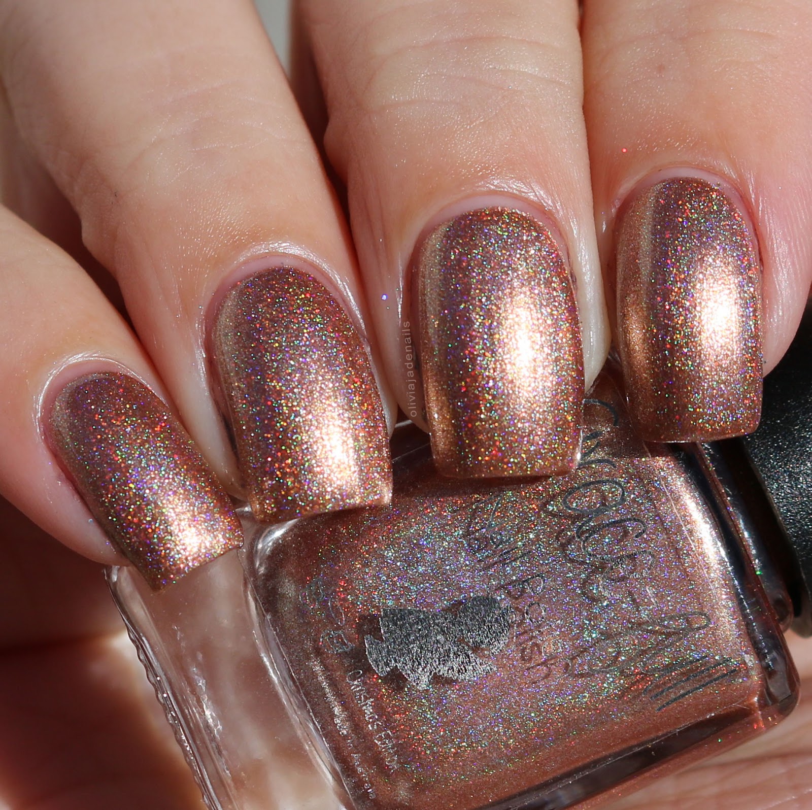 Grace-full Nail Polish Nan's Copper swatched by Olivia Jade Nails