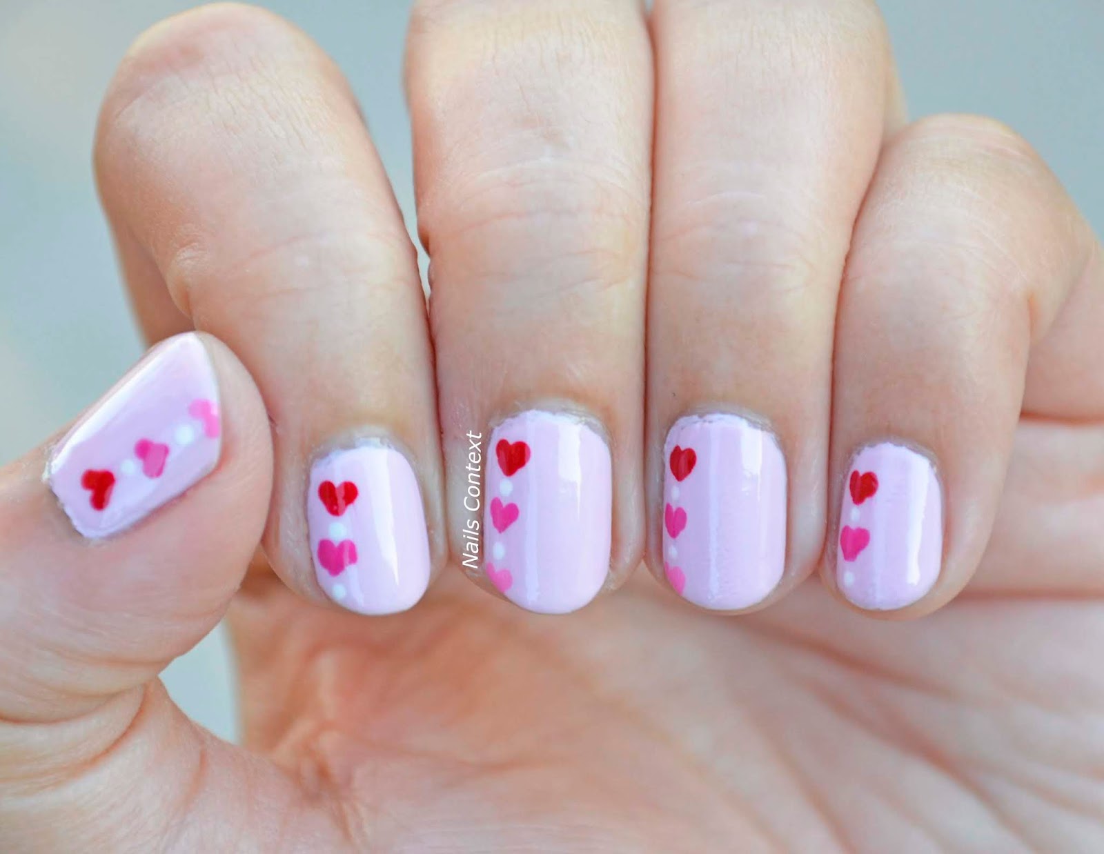 Nails Context: Valentines Hearts