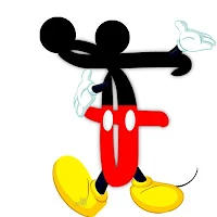 Original alfabeto inspirado en Mickey Mouse F.