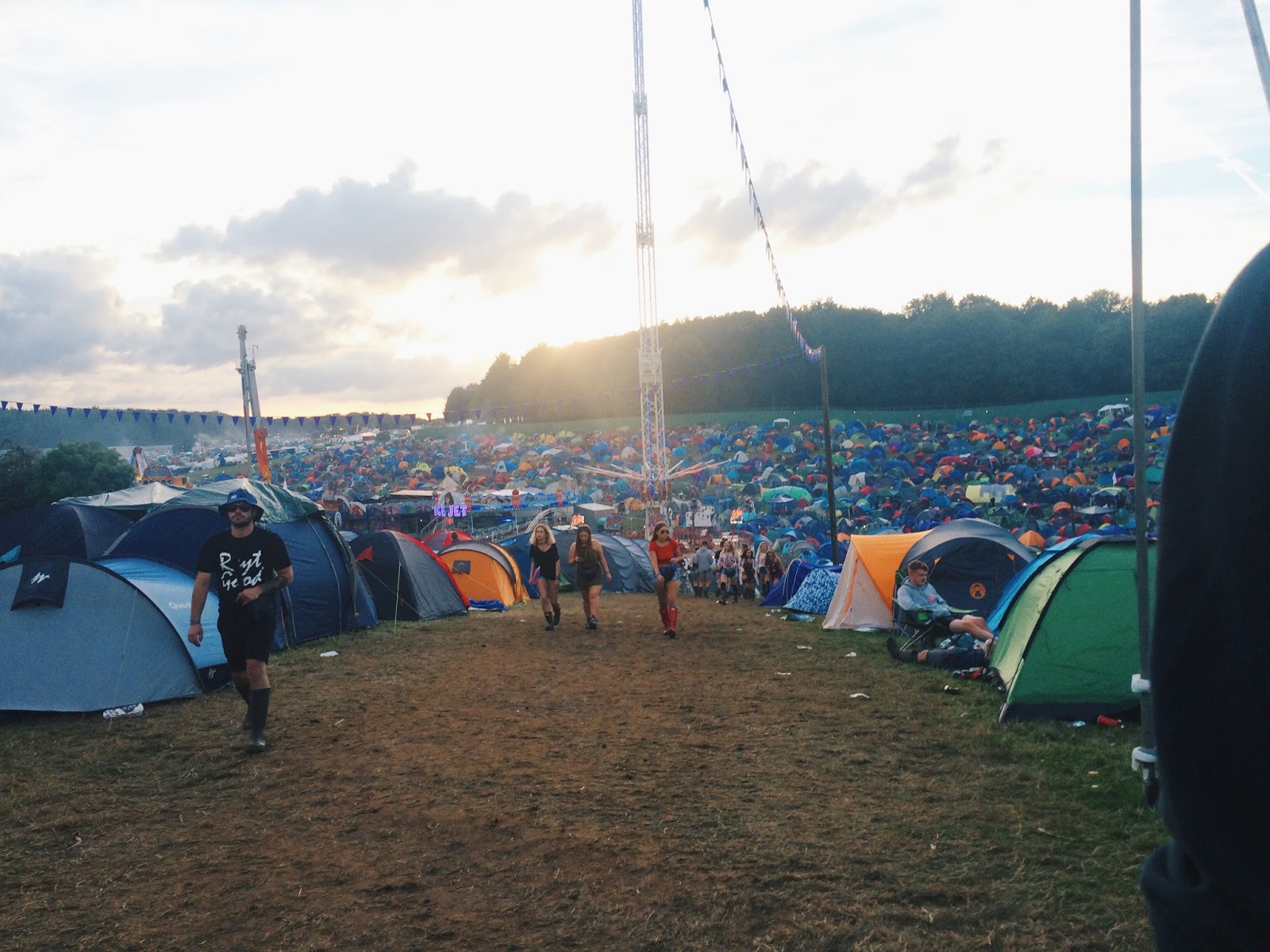 Leeds Festival 2016 Purple Camp from the hill