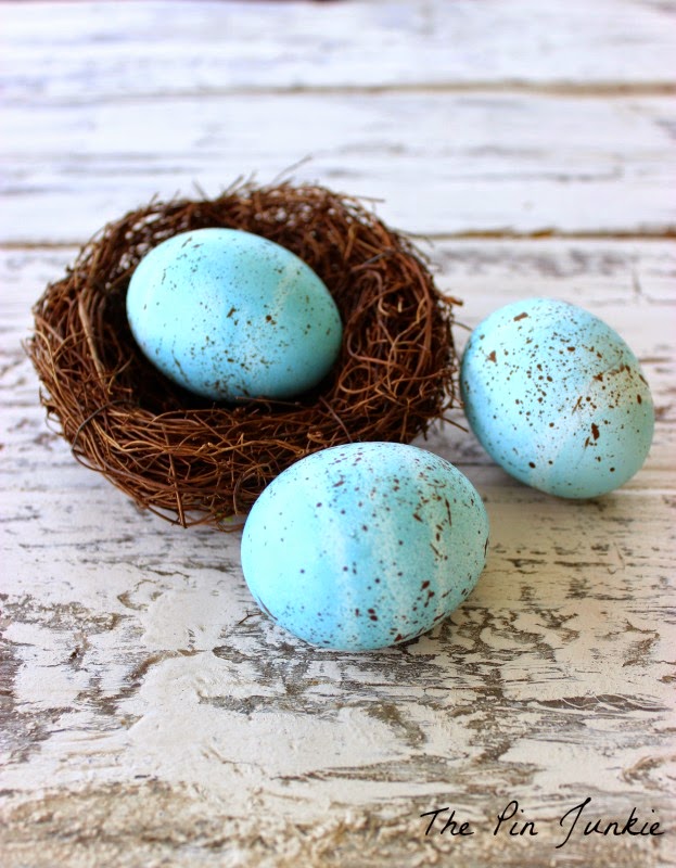 Blue Speckled Easter Eggs
