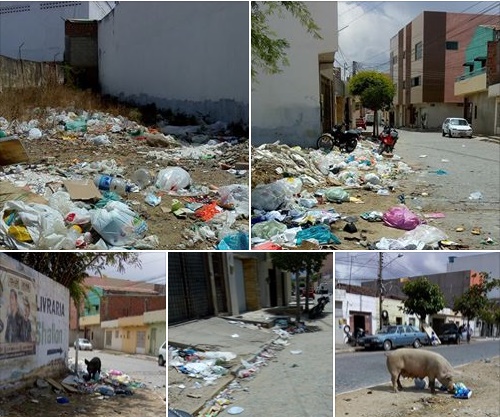 Ruas de Santa cruz do Capibaribe estão repletas de lixo; moradores não aguentam mais