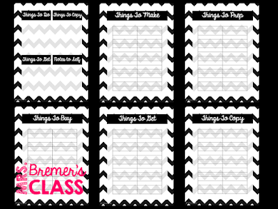 FREE Teacher planner to help you get organized for school!