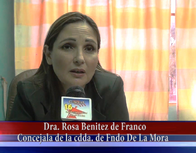 Fernando de la Mora: La Dra. Rosa Benítez de Franco sobre las actividades de la Junta Municipal.