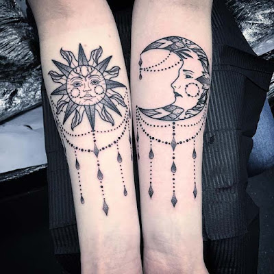 ✘ 28+ Amazing Sun And Moon Tattoos for Best Friends To Rock In 2020 t need a large style that is visible all of the time ✘ 28+ Amazing Sun And Moon Tattoos for Best Friends To Rock In 2020