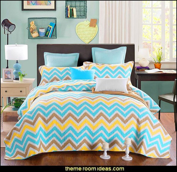 Decorating theme bedrooms Maries Manor zig zag bedroom decorating