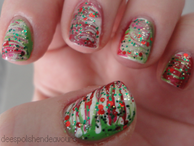 Faux Christmas Marble